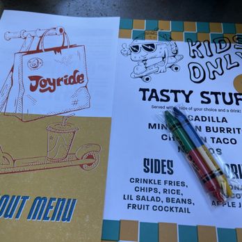 Joyride Taco House - Yes, I still like to color! - Tacos Near Me - Gilbert, Arizona