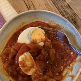 Shakshuka. Certainly not what I imagine i'd be getting