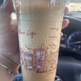 Half a cup of foam Half a cup of foam