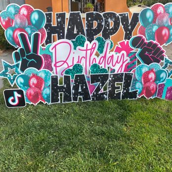 Party Time Signs Yard Cards - Birthday sign - Party Equipment Rentals Near Me Party Time Signs Yard Cards - Birthday sign - Party Equipment Rentals Near Me