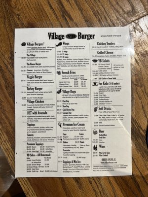 Menu photo 1 Village Burger - Tucker Tucker, GA Menu photo 1 Village Burger - Tucker Tucker, GA