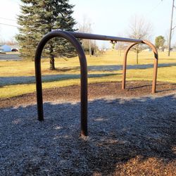 Country Club Hills Park - Not sure what is supposed to be hanging from the crossbeam