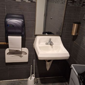 Dumpling Master - Inside, clean men's restroom - Noodles Near Me - Rancho Cucamonga, California