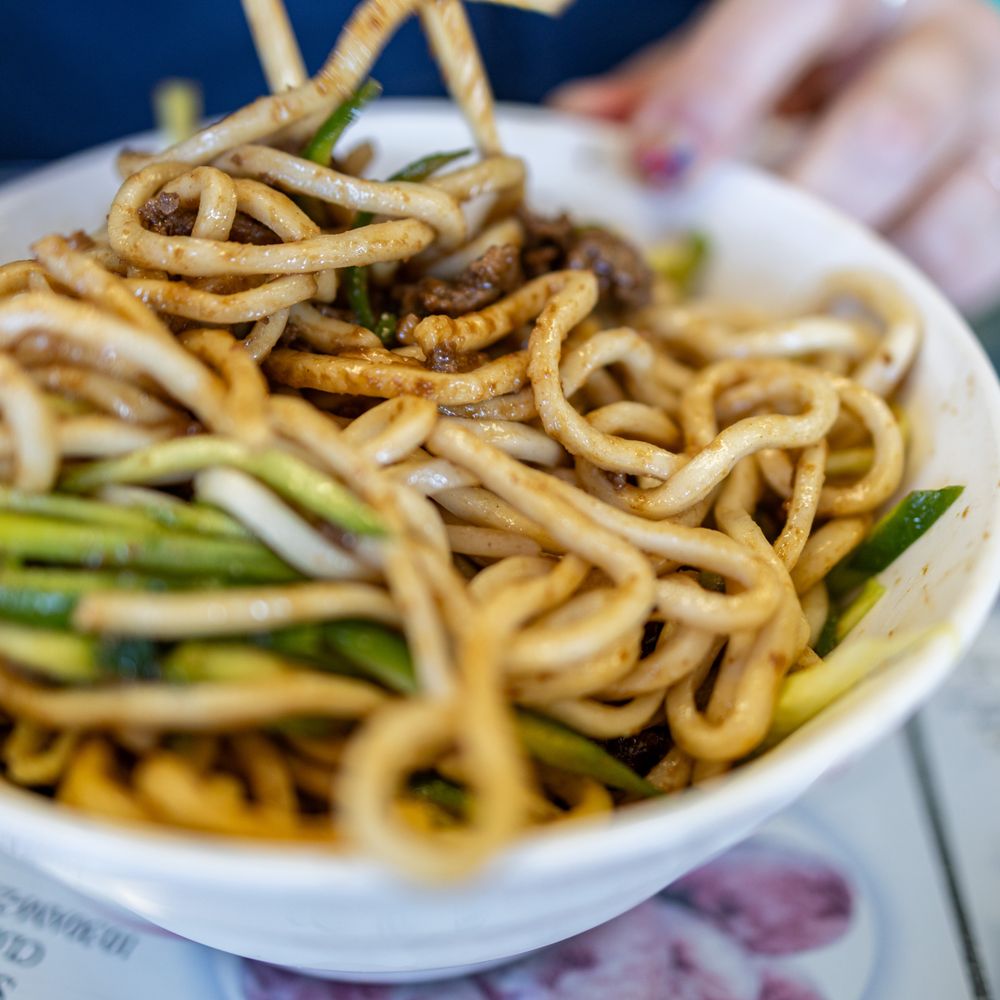 Fuji Huoshao & Dumpling - Noodle w/ Meat Sauce ($13) available cold or hot - Chinese Near Me - San Jose, California