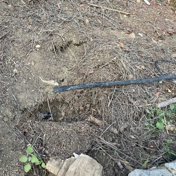 3rd Gen Lawn Service - Here are some pictures of the irrigation system he failed to fix. As you can see it is cut in two. - Irrigation Near Me 3rd Gen Lawn Service - Here are some pictures of the irrigation system he failed to fix. As you can see it is cut in two. - Irrigation Near Me