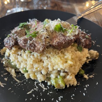 Jolo Winery & Vineyards - Risotto with a fillet - Wineries Near Me - Pilot Mountain, North Carolina