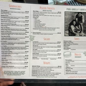 1928 Cuban Bistro - St. Johns  - Menu - Cuban Near Me - Saint Johns, Florida