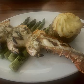 Prime Catch - Prime Mixed Grill with Stuffed baked potato and Asparagus - Seafood Near Me - Boynton Beach, Florida Prime Catch - Prime Mixed Grill with Stuffed baked potato and Asparagus - Seafood Near Me - Boynton Beach, Florida