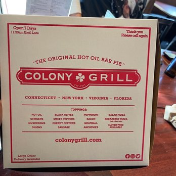 Colony Grill - Pizza Near Me - Milford, Connecticut
