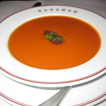 Bouchon - chilled tomato + pepper soup - French Near Me - Yountville, California Bouchon - chilled tomato + pepper soup - French Near Me - Yountville, California