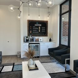Smile Avenue Family Dentistry - Katy - Waiting area with an espresso bar!