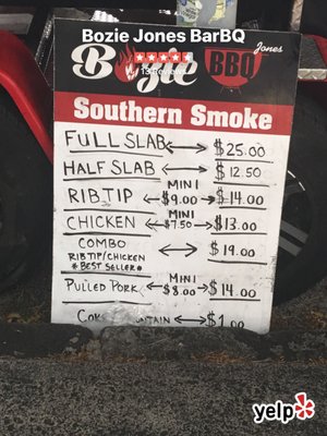 Menu photo 4 Bozie Jones Bar B Q Honolulu, HI