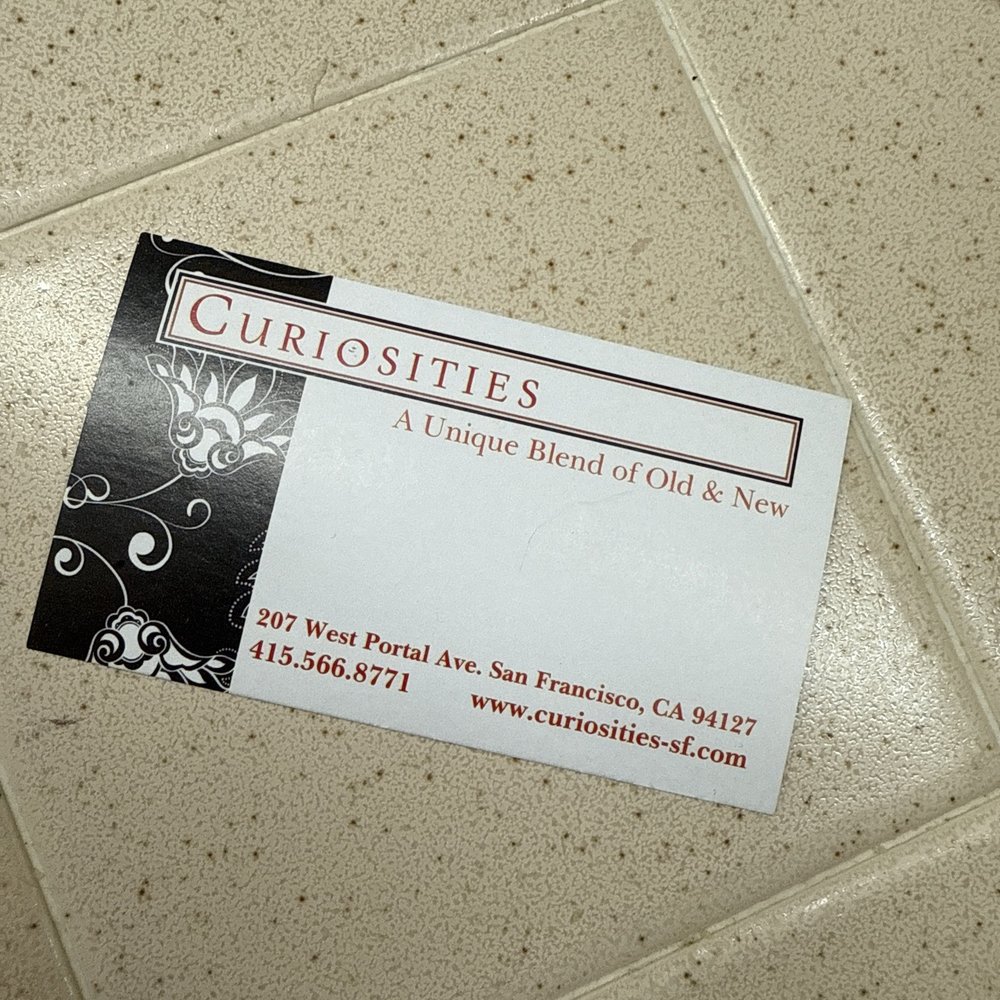 Curiosities - Business card - Jewelry Near Me - San Francisco, California