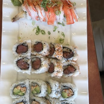 Matsu - Shaggy Dog Roll Spicy Tuna Roll Crawfish Roll - Sushi Bars Near Me - Houston, Texas