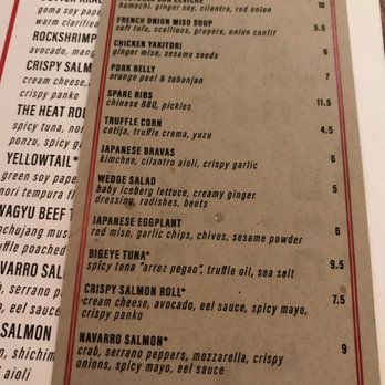 Pubbelly Sushi Brickell - Happy hour menu - Sushi Bars Near Me - Miami, Florida