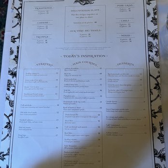L'Escargot - New Year's 2023 front menu - French Near Me - Paris, 75 L'Escargot - New Year's 2023 front menu - French Near Me - Paris, 75