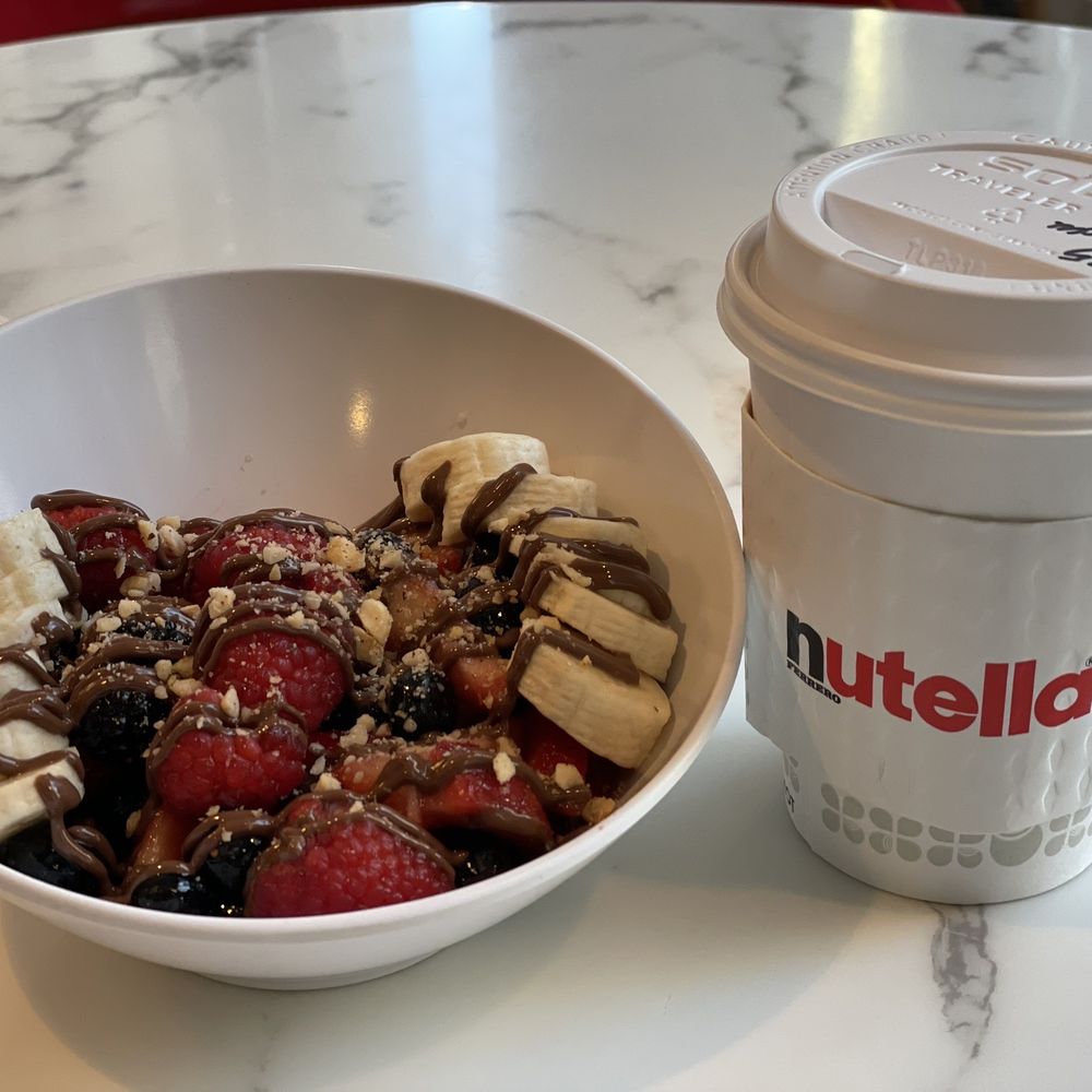Nutella Cafe - Panzanella and Nutella Mocha Latte - Desserts Near Me - Chicago, Illinois Nutella Cafe - Panzanella and Nutella Mocha Latte - Desserts Near Me - Chicago, Illinois