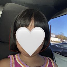 Uneven hair cut by Elianna