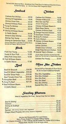 Menu photo 3 Great Wall Restaurant Gearhart, OR