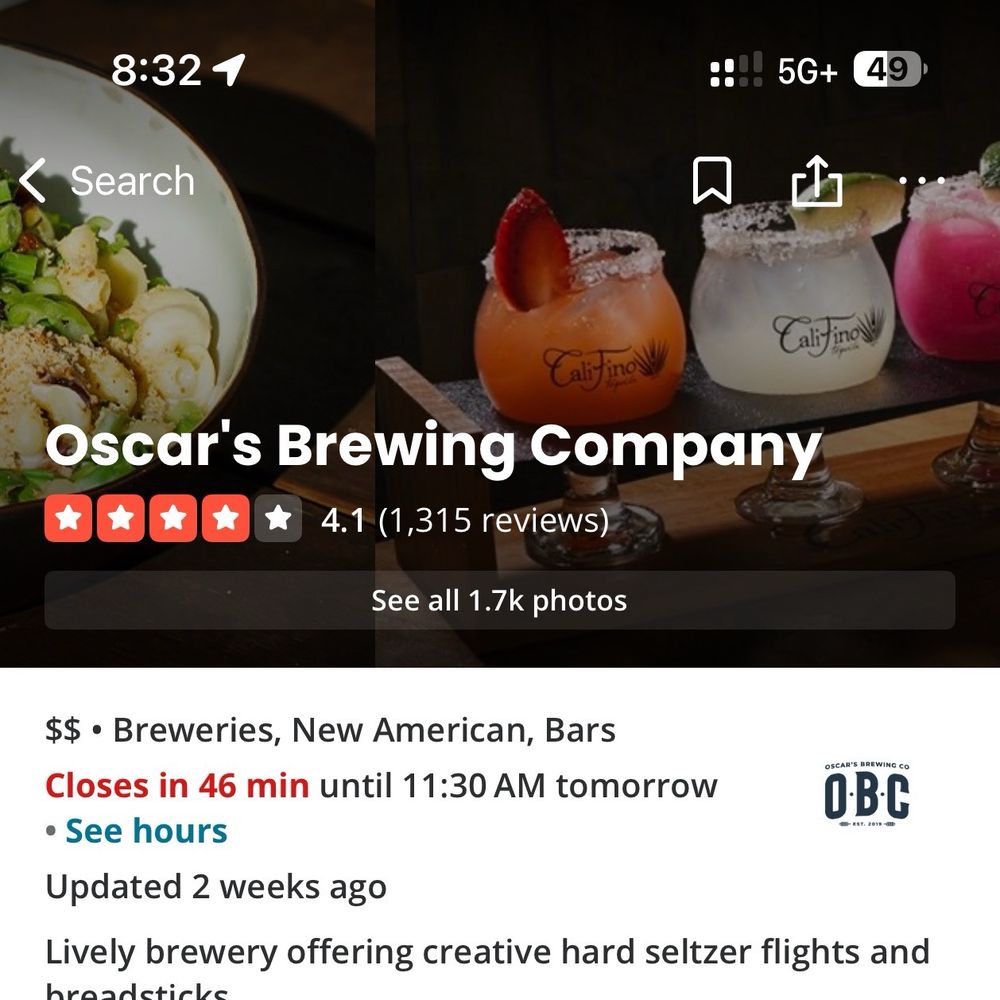 Oscar's Brewing Company - American Near Me - Temecula, California
