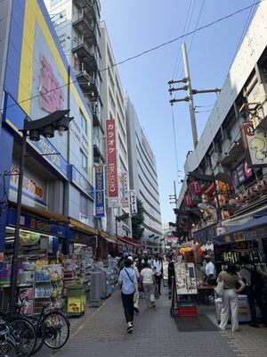 Ueno Ameyoko Shopping Street by null