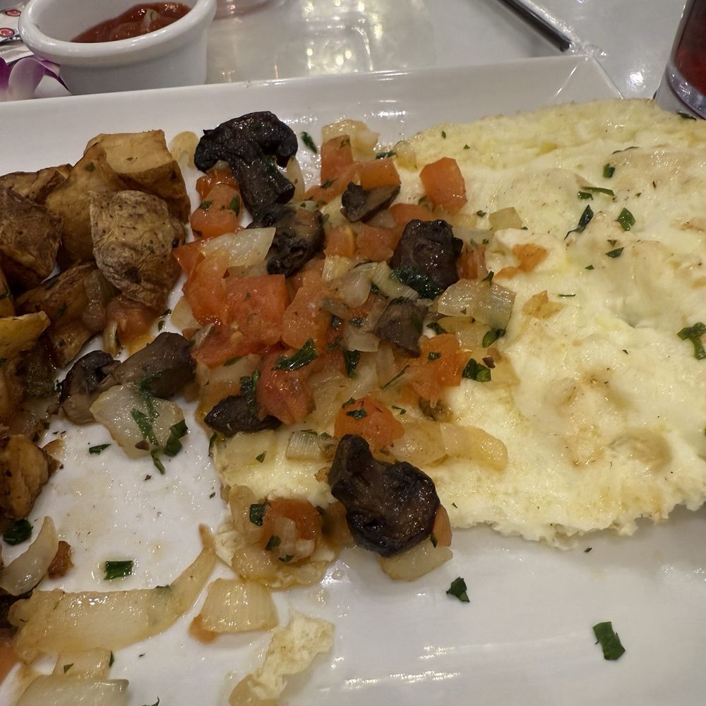 Inside my Egg white and spinach omelette