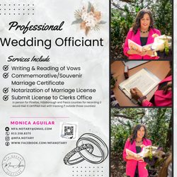 MFA Notary Services - Call me to officiate your wedding!