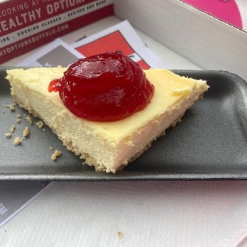 Taste of Buffalo - Cheesecake with Strawberry Topping from Chrusciki Bakery - Festivals Near Me - Buffalo, New York