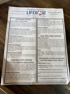 Menu photo 1 Lifeboat Coffee Phoenix, AZ Menu photo 1 Lifeboat Coffee Phoenix, AZ
