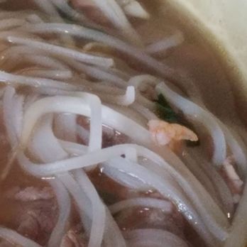 Bite Teriyaki  & Pho - In steak pho, that was supposed to be steak and brisket. There shrimp in it. Good thing he doesn't have a allergy to sea food. - Vietnamese Near Me - Mount Vernon, Washington
