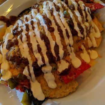 The Local Press - Loaded Pulled Pork Nachos - Salad Near Me - Park, New York
