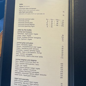 Morimoto Napa - Menu - Japanese Near Me - Napa, California