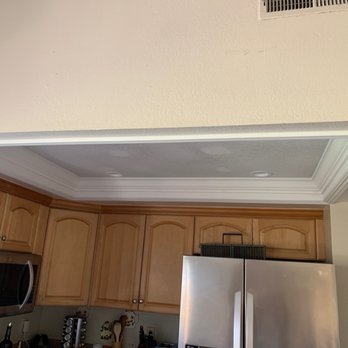 Mahaffey Electric - Dustin took out the old and broken 3 light panels and replaced with recessed lights. - Electricians Near Me