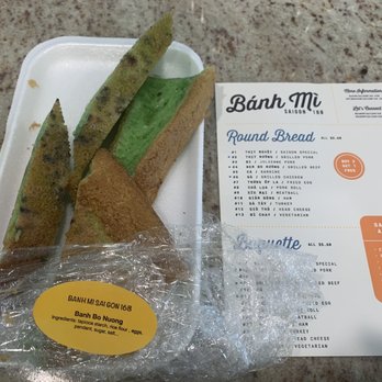 Banh Mi Saigon 168 - Moldy Pandan Honeycomb Cake - Sandwiches Near Me - Westminster, California Banh Mi Saigon 168 - Moldy Pandan Honeycomb Cake - Sandwiches Near Me - Westminster, California