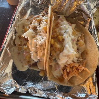 Cantina Taco - Screw City taco with shredded pork and the other with Thai hot chicken - Tacos Near Me - Loves Park, Illinois Cantina Taco - Screw City taco with shredded pork and the other with Thai hot chicken - Tacos Near Me - Loves Park, Illinois