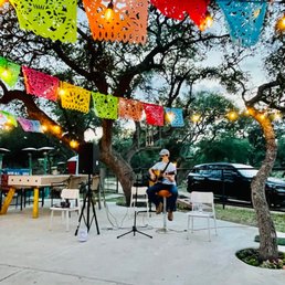 Live music on the patio at That Place on Blanco Live music on the patio at That Place on Blanco