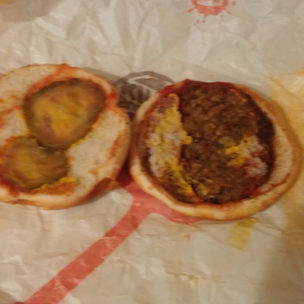 Burger King - And this flattened, old, gross burger was supposed to be a bacon cheeseburger deluxe with no ketchup. - Burgers Near Me - Brighton, Michigan Burger King - And this flattened, old, gross burger was supposed to be a bacon cheeseburger deluxe with no ketchup. - Burgers Near Me - Brighton, Michigan