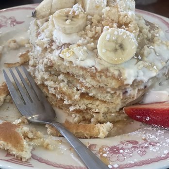 Eggstasy - Banana Macadamia Pancakes - Breakfast & Brunch Near Me - Scottsdale, Arizona Eggstasy - Banana Macadamia Pancakes - Breakfast & Brunch Near Me - Scottsdale, Arizona