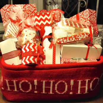 The Blue Julep - a basket filled with presents - Desserts Near Me - Jackson, Michigan The Blue Julep - a basket filled with presents - Desserts Near Me - Jackson, Michigan