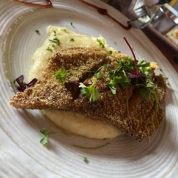 My 2 Cents LA - Domestic Channel Catfish with Cheesy Grits - New American Near Me - Los Angeles, California