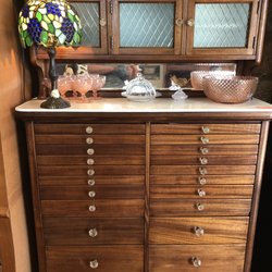 Antique dental cabinet