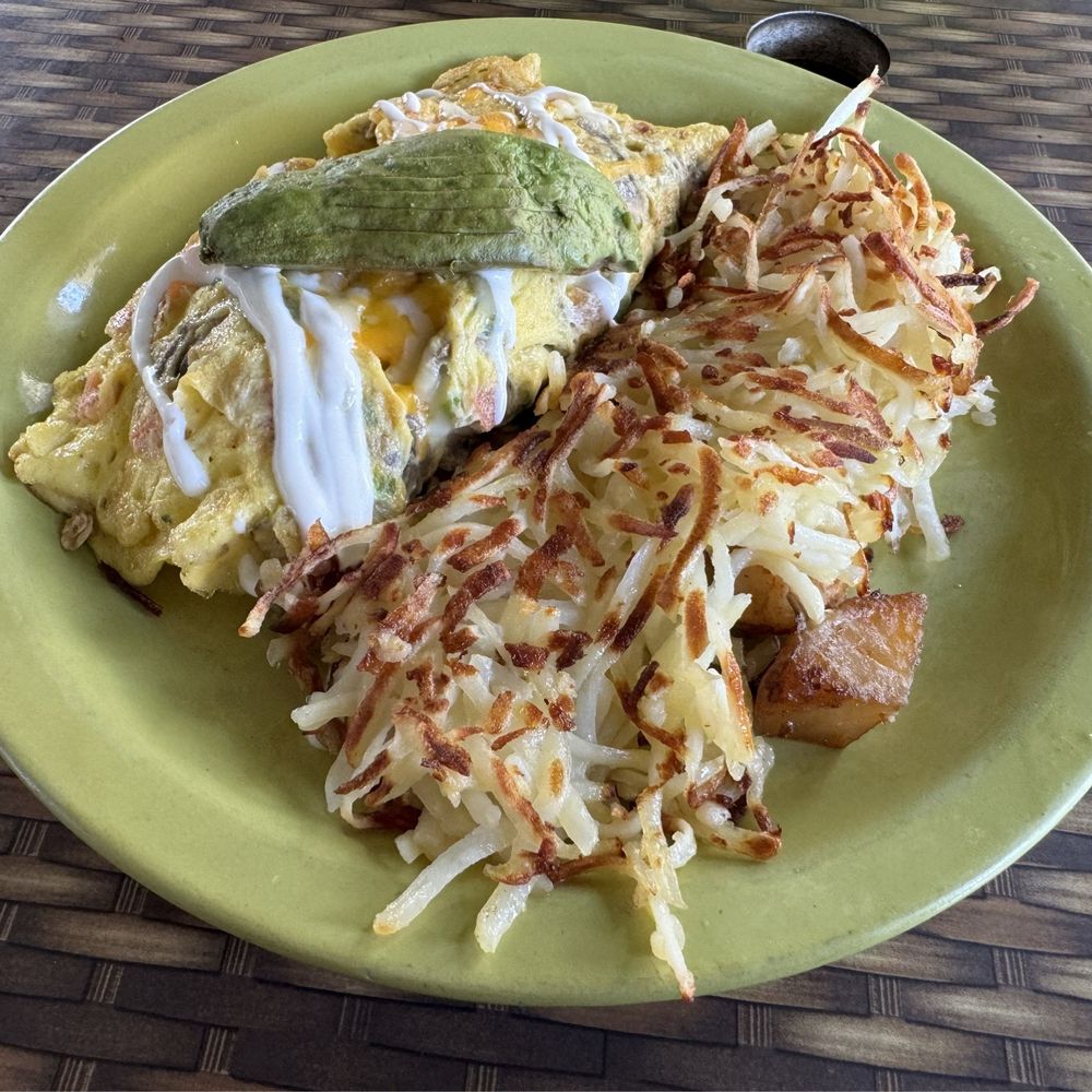 Hashes & Brews - Cali omelette with hashbown - Bars Near Me - San Bruno, California Hashes & Brews - Cali omelette with hashbown - Bars Near Me - San Bruno, California