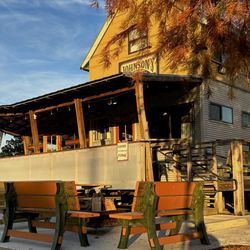 Johnson's Boucanière - 2024 Renovation to add new picnic table seating, new entry, new covered ramp and new parking lot!