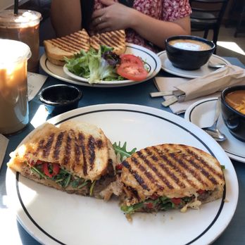 Corner Bakery Cafe - The whole meal (sandwich, soup and coffee) - Breakfast & Brunch Near Me - Henderson, Nevada