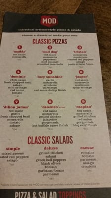 Menu photo 7 MOD Pizza Issaquah, WA