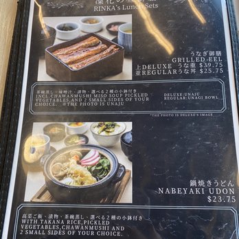 Rinka - One page of the menu - Japanese Near Me - Honolulu, Hawaii Rinka - One page of the menu - Japanese Near Me - Honolulu, Hawaii