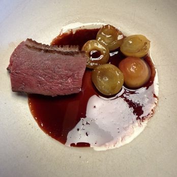 Ryn - Duck breast, ranier cherries beet molasses - American Near Me - Bentonville, Arkansas Ryn - Duck breast, ranier cherries beet molasses - American Near Me - Bentonville, Arkansas
