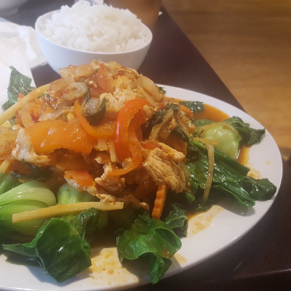Southeast Kitchen - Chicken Basil and Shanghain Baby Bok Choy. Nom, nom. - Vietnamese Near Me - Wilmington, Delaware Southeast Kitchen - Chicken Basil and Shanghain Baby Bok Choy. Nom, nom. - Vietnamese Near Me - Wilmington, Delaware