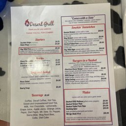 Updated menu 6-6-2021