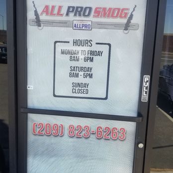 All Pro Smog - All Pro Smog ph# and hours - Smog Check Stations Near Me - Manteca, California All Pro Smog - All Pro Smog ph# and hours - Smog Check Stations Near Me - Manteca, California